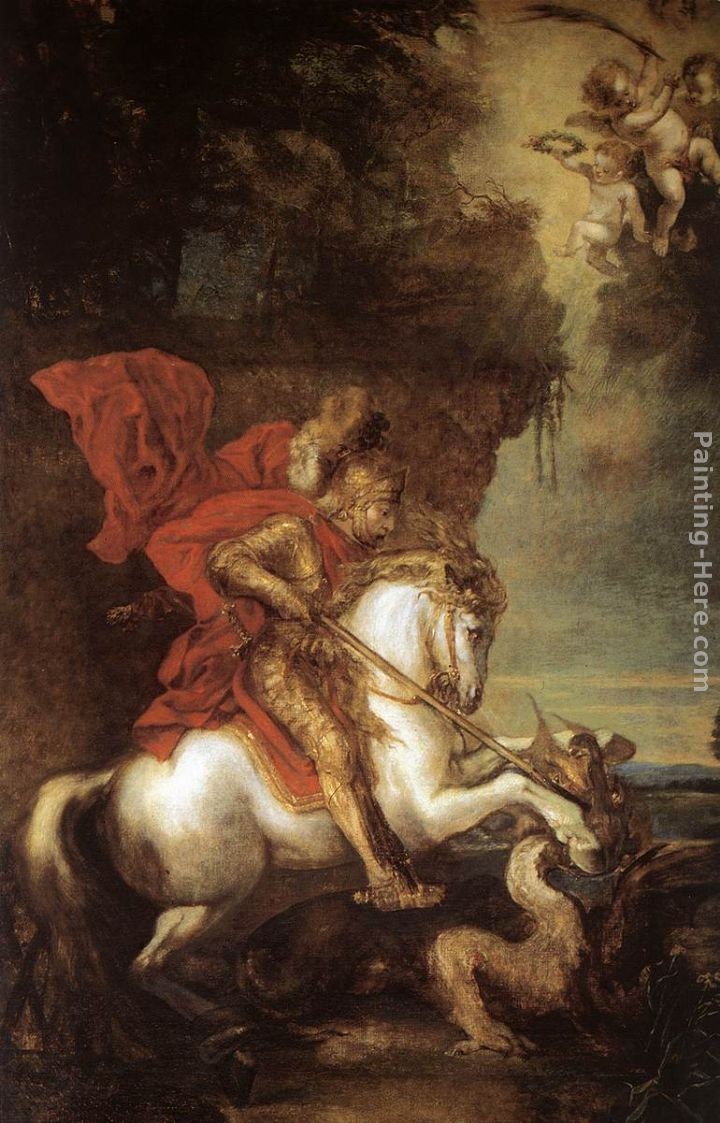 Sir Antony van Dyck St George and the Dragon